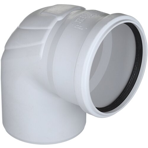 Отвод Rehau Raupiano Plus d110 мм 87° пластиковый шумопоглощающий для внутренней канализации