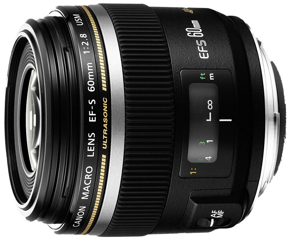 Объектив Canon EF-S 60mm f/2.8 Macro USM, черный