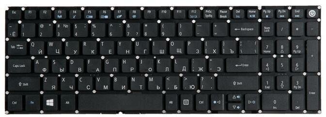 Клавиатура для ноутбука Acer Aspire E5-722, E5-772, V3-574G, E5-573T, E5-573, E5-573G (p/n: NK. I1517.00K)