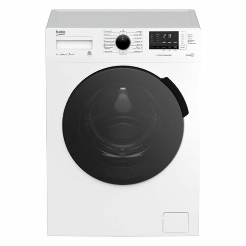 Стиральная машина Beko WSPE7612W, с фронтальной загрузкой, с паром, 7кг, 1200об/мин, инверторная