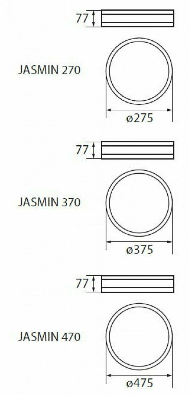 Настенный потолочный светильник Kanlux JASMIN 470-W/M 23128 - фотография № 4
