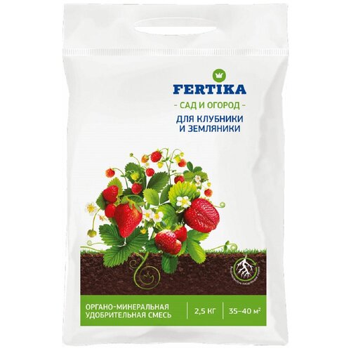Удобрение FERTIKA Для клубники и земляники, 2.499 л, 2.5 кг, 1 уп. удобрение для рассады fertika листовое 50 г