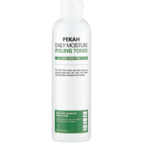 Pekah тонер с органическими кислотами Daily Moisture Peeling, 250 мл тонер для лица pekah пилинг тонер отшелушивающий с aha bha pha кислотами