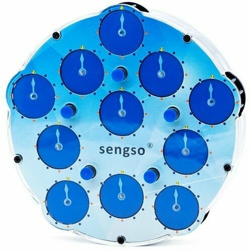 Головоломка Часы Рубика 5x5 ShengShou Clock M 5х5 Магнитный / Развивающая головоломка / Синий
