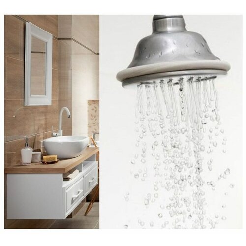 Штора для ванной с утяжелителем Primanova DR-60052 : белый, 180х200 см. Серия: SHOWER (DR-60052)