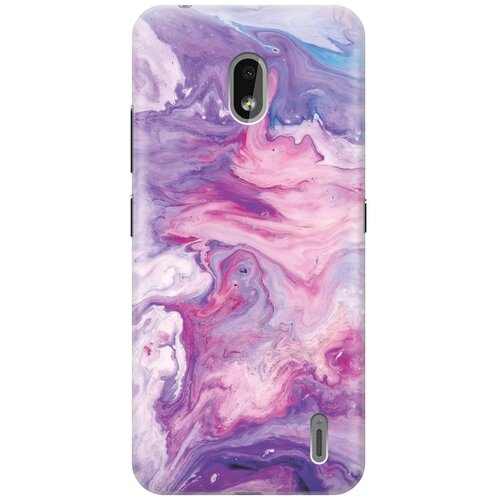 фото Gosso ультратонкий силиконовый чехол-накладка для nokia 2.2 с принтом "purple marble"