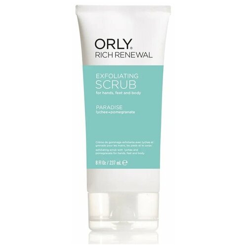 Orly Rich Renewal Скраб для рук, ног и тела Paradise, 237 мл, 237 г скраб для тела perlucine exfoliating powderwith white oyster shell 50 гр