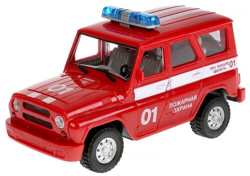 Пожарный автомобиль Play Smart УАЗ Пожарная охрана (9076-E) 1:24, 22 см, красный