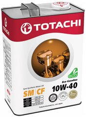 Полусинтетическое моторное масло TOTACHI Eco Gasoline SN/CF 10W-40, 4л 10904