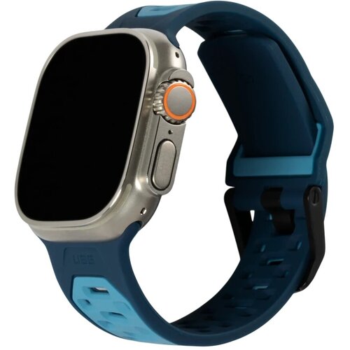 Ремень силиконовый UAG Civilian Silicone Strap 2022 для Apple Watch 49/45/44/42мм, синий (Mallard) (194002115555)