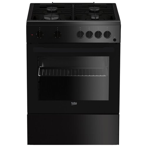 Газовая плита Beko FFSS 62010 GB, черный газовая плита beko fsg62110dscs серебристо черный