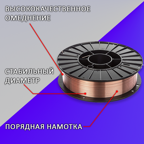 Проволока сварочная ER70S-6-О д. 1,2мм 5кг D200