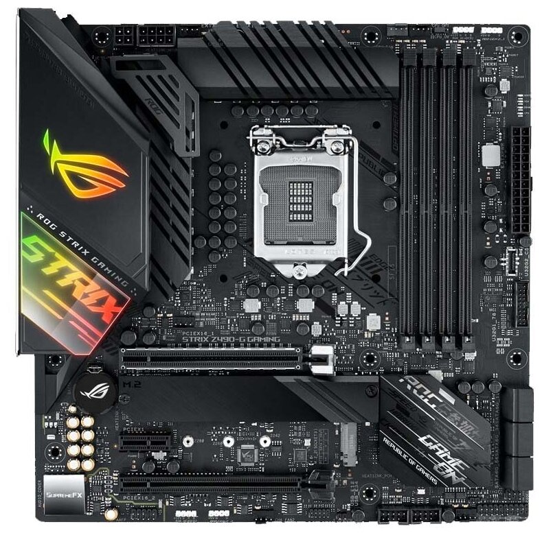 ROG STRIX Z490-G GAMING LGA1200 micro-ATX 4xDDR4 2xPCIEx16 PCIEx1 2xM.2 HDMI DP GLAN RTL {5} Вскрытая упаковка, товар со следами эксплуатации