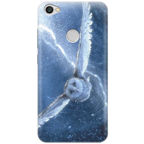 фото Re:paчехол - накладка artcolor для xiaomi redmi note 5a prime с принтом "сова в полёте"