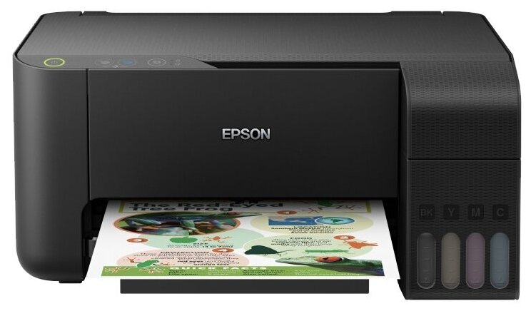 МФУ струйное Epson L3100, цветн., A4, черный