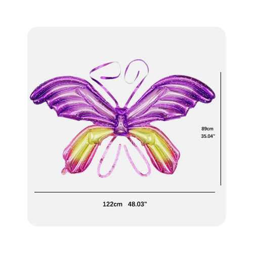 Крылья бабочки фиолетово-желтые