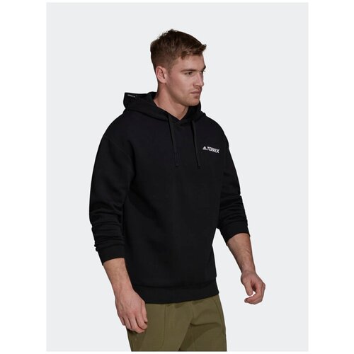фото Худи муж. he1763/adidas/tx logo hoody/black/размер l