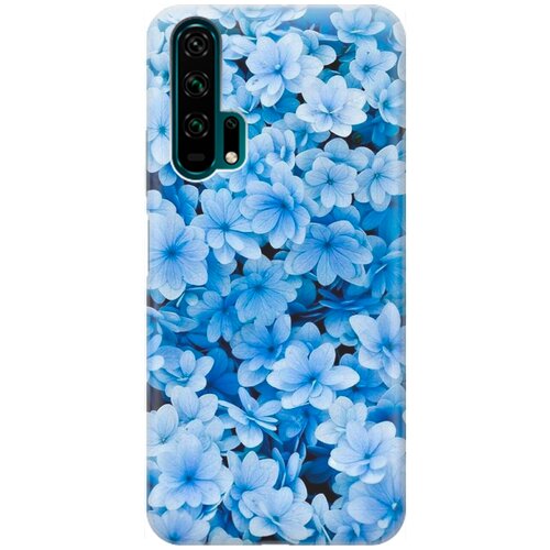 фото Re:pa накладка transparent для honor 20 pro с принтом "голубые цветочки"