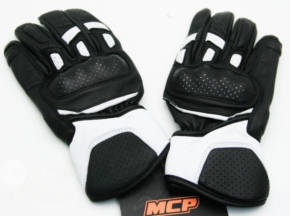 Мотоперчатки Wild MCP (черно-белый Black-White M)