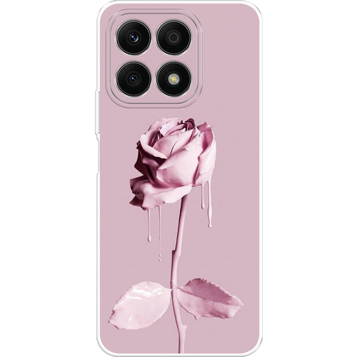 Силиконовый чехол на Honor X8A / Хонор Х8А Роза в краске силиконовый чехол на honor 4x хонор 4х роза в краске