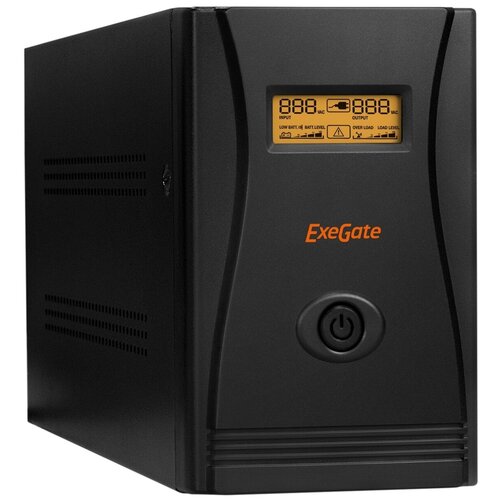 Интерактивный ИБП ExeGate SpecialPro Smart LLB-1200 LCD (EP285494RUS) черный 750 Вт интерактивный ибп exegate specialpro smart llb 1200 lcd ep285494rus черный