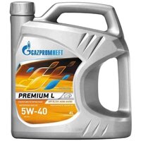 Моторное масло GAZPROMNEFT Газпромнефть Premium L 5W-40 полусинтетическое 4 л