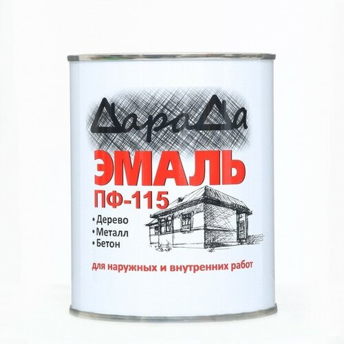 Эмаль (Дарада) ПФ-115 голубая 0,8 кг 9669907