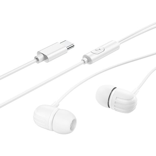 Наушники вакуумные Type-C разъём с МК без рег громкости длина 12м Borofone BM77 White 59900₽