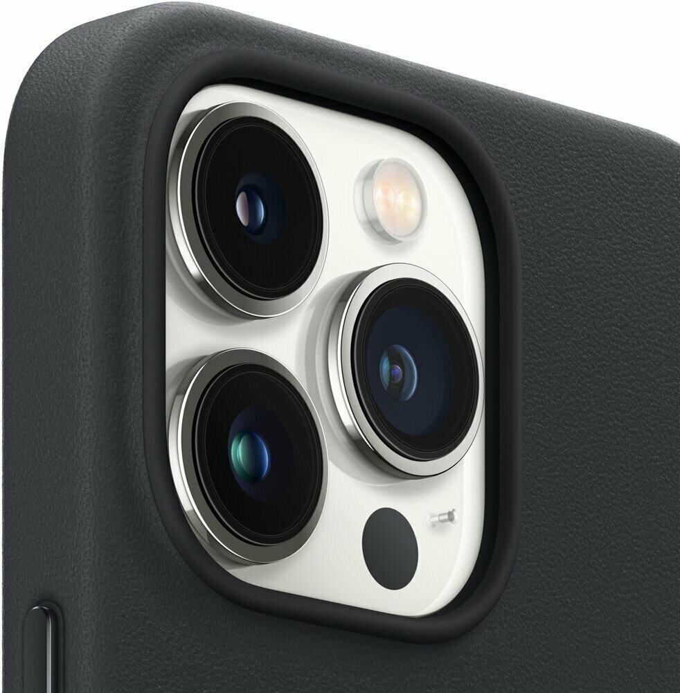 Кожаный чехол Leather Case для iPhone 12 Pro Max с MagSafe, Black
