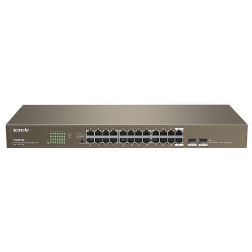 Коммутатор Tenda TEG1024FRU коммутатор 24port 1000m poe g1124p 24 250w ip com tenda