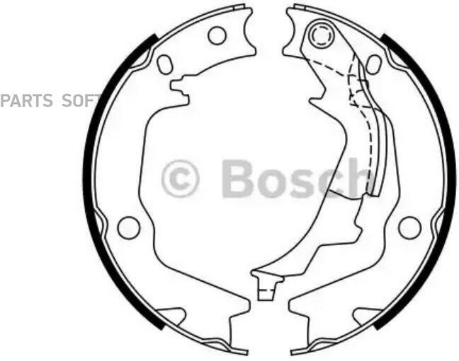 BOSCH 0986487769 Колодки тормозные барабанные