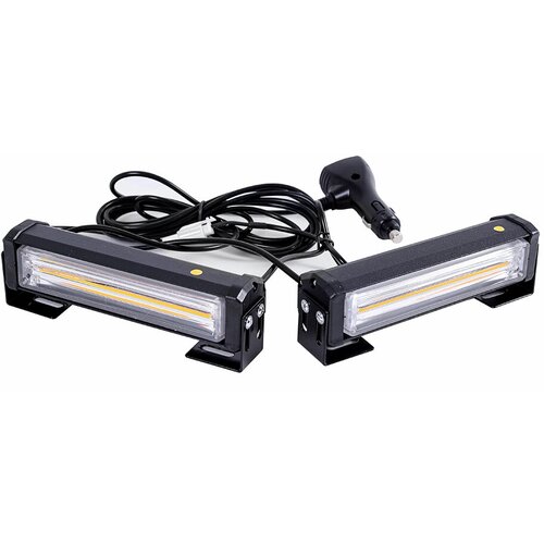 Маяк LED, COB 2шт-6W 10-30V по165мм Цвет : янтарный