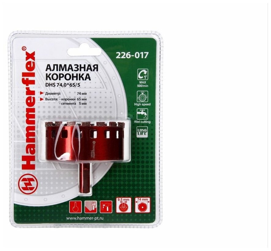 Коронка Hammer 226-017 74 мм