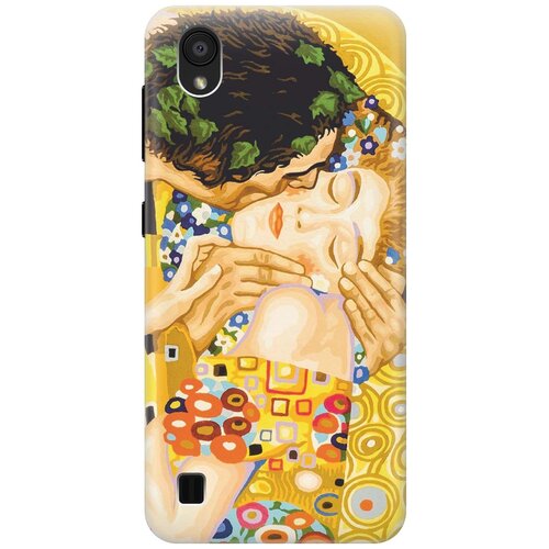 фото Cиликоновый чехол на zte blade a5 (2019) / зте блейд а5 2019 с принтом "поцелуй" gosso