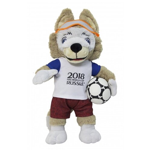 Мягкая игрушка 1 TOY FIFA-2018 Волк Забивака, 40 см, бежевый fifa 2018 мягкая игрушка волк забивака 40 см