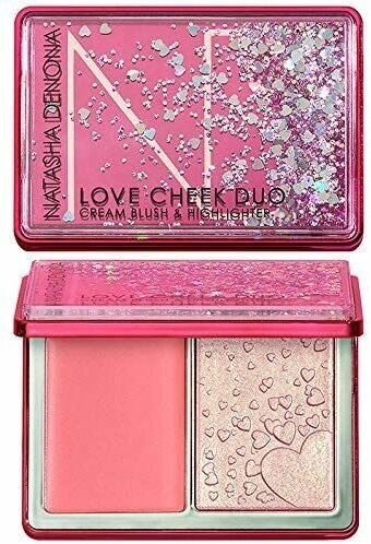 Палетка кремовых румян и хайлайтера для лица Natasha Denona Love Cheek Duo cream blush & highlighter 8.5g/6g