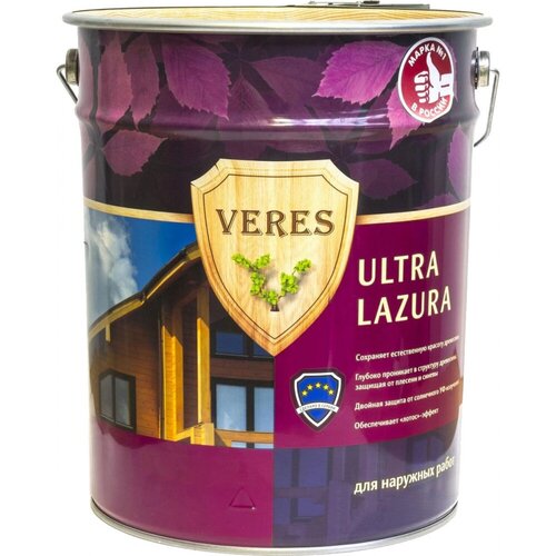 Пропитка VERES Ultra Lazura №12 veres пропитка classic lazura 0 9 л 1 бесцветный