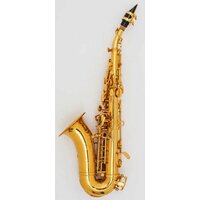 Stephan Weis SS-301 Сопрано-саксофон изогнутый, корпус-латунь, лак золотого цвета, в футляре