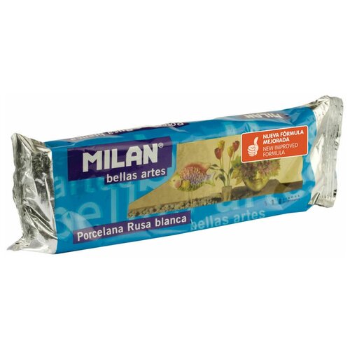 Глина для лепки Milan белая 500 грамм в пластиковой упаковке