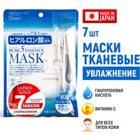 JAPAN GALS Pure5 Essence Маска для лица с гиалуроновой кислотой 7 шт