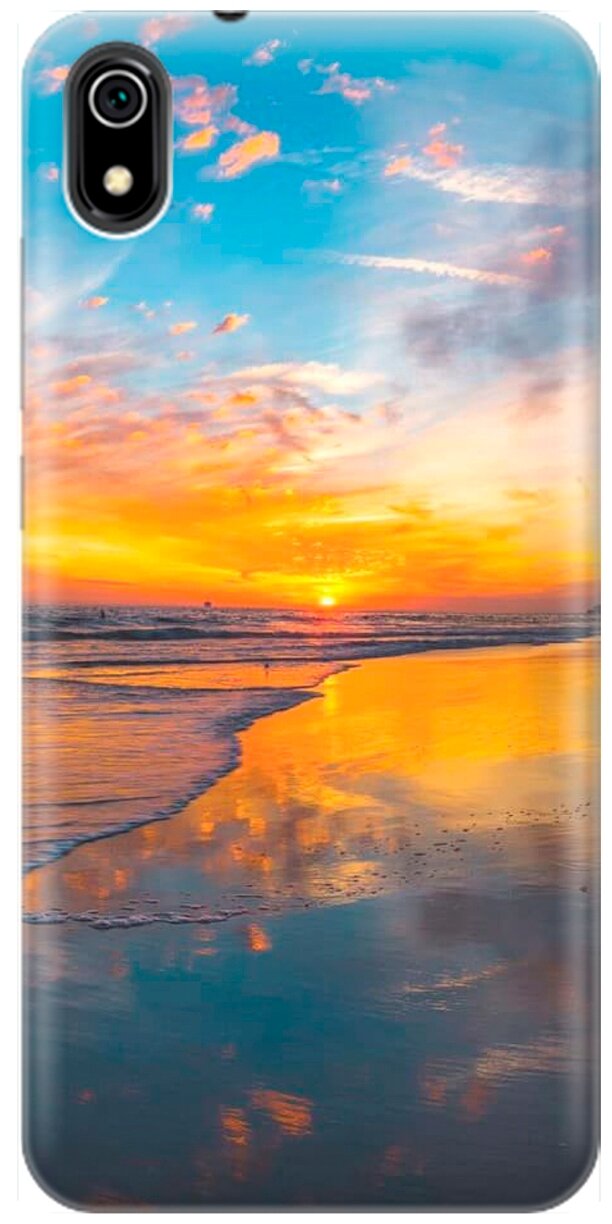 RE: PA Накладка Transparent для Xiaomi Redmi 7A с принтом "Закат на пляже"