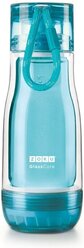 Бутылка для воды, для безалкогольных напитков ZOKU ZK129 325 мл стекло, силикон, металл, пластик голубой