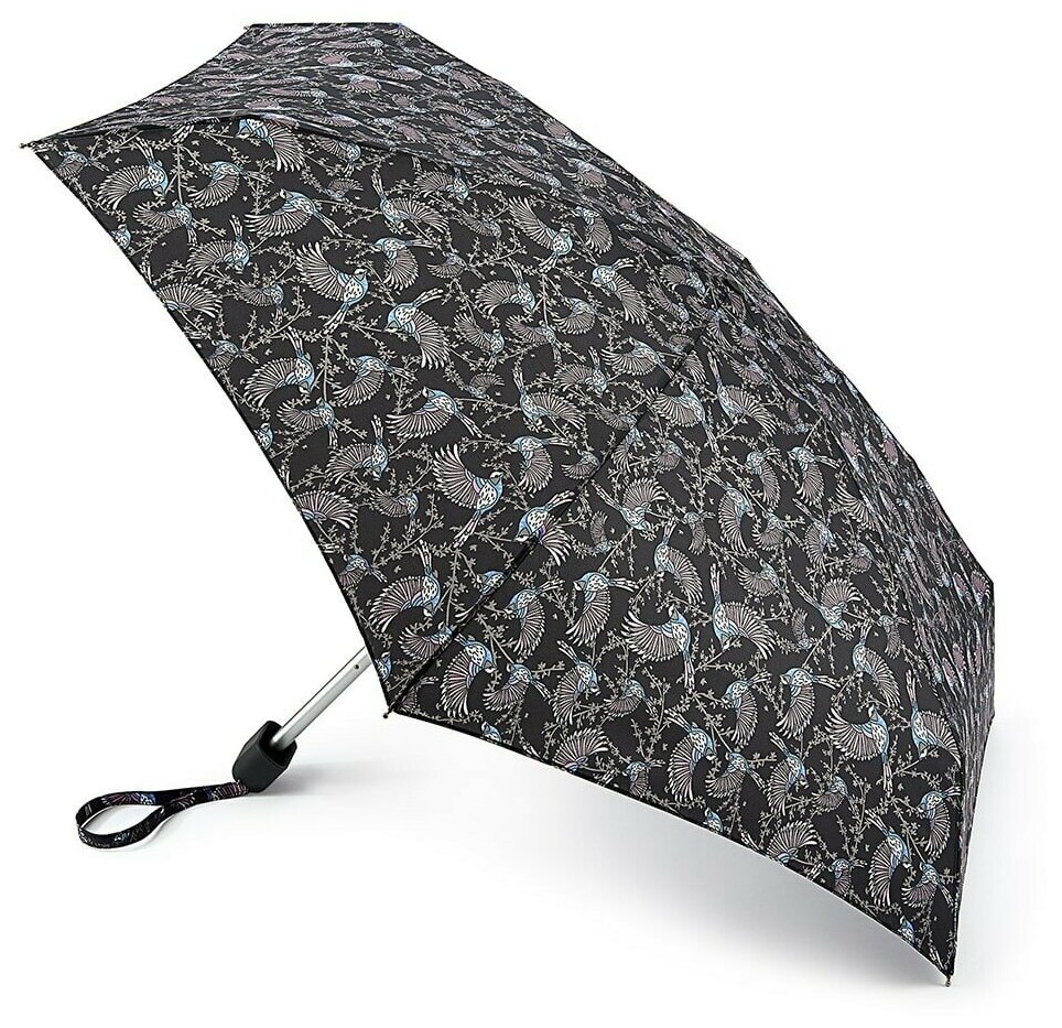 Зонт 5 сложений Fulton Tiny цвет Серый/черный
