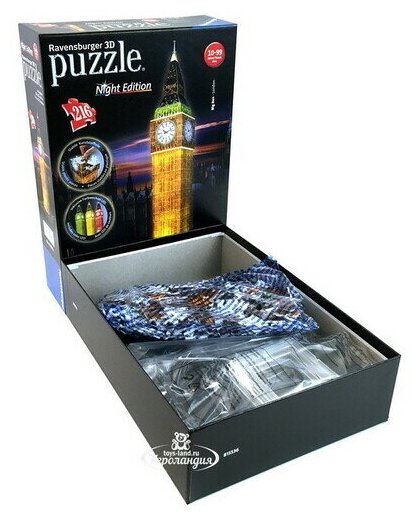 3D Пазл Ravensburger Ночной Биг-Бен 216 элементов - фото №4