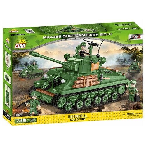 Конструкторы других производителей COBI 745 PCS HC WWII /2533/ M4A3E8 SHERMAN EASY EIGHT