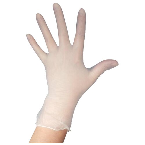 Перчатки КонтинентПак виниловые одноразовые, 50 пар, размер M, цвет прозрачный