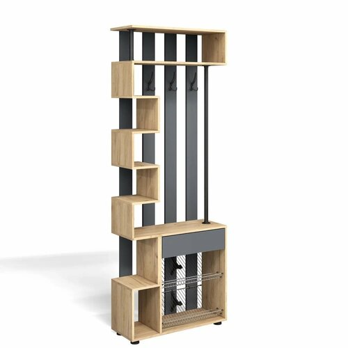 Прихожая Betel мини лайт МЛ-1 Дуб золотой крафтСерый графит 11541₽