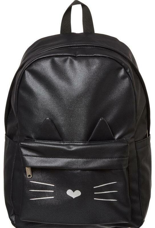 Рюкзак школьный №1 School Kitty, черный