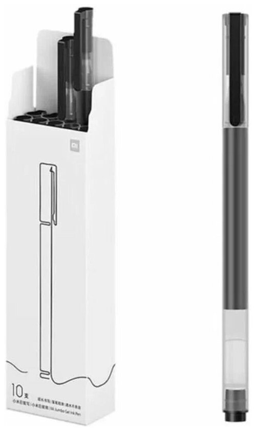 Набор гелевых ручек Xiaomi Mi Jumbo Gel Ink Pen (10 шт, черный) (MJZXB02WC)