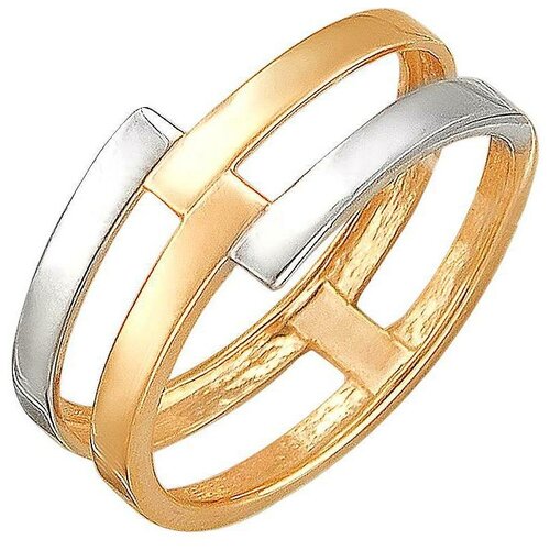 фото Эстет кольцо из серебра с позолотой 01к058609ар, размер 18
